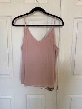 Express Blush Pink V-Neck Spaghetti Strap Camisole
